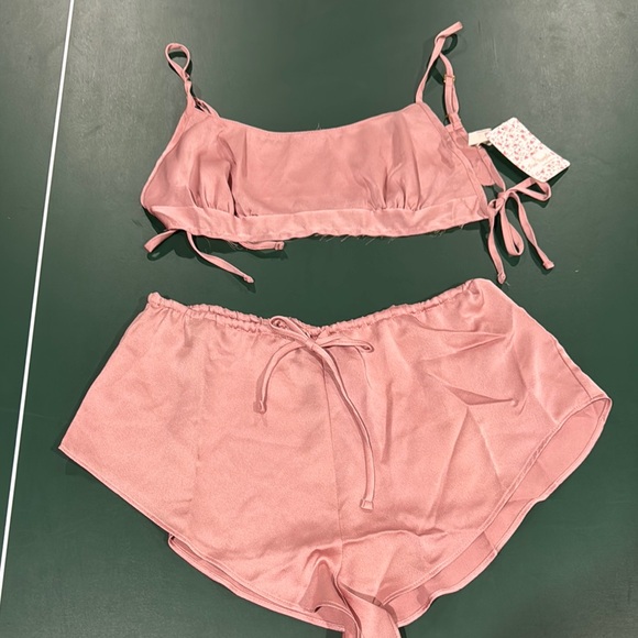 Free People Home With You Set Rosewood Size Small - Picture 5 of 9